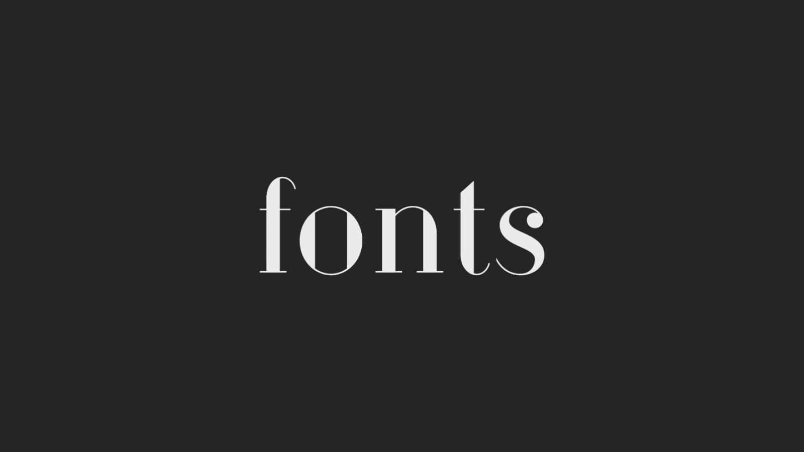 fonts